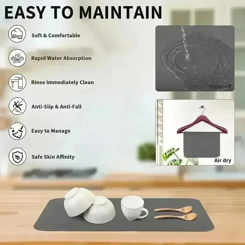 Tapis de séchage de cuisine cr - Bar Mat Rubber avis et prix